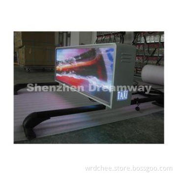 Taxi LED Display 5 mm Pixel Pitch with Double Sides 3G WIFI
